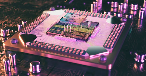 3D render of quantum processor