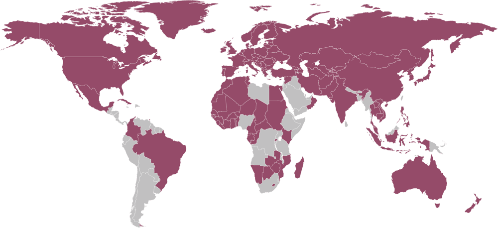 Madrid Protocol - The Basics Member Countries Map 18 May 2021