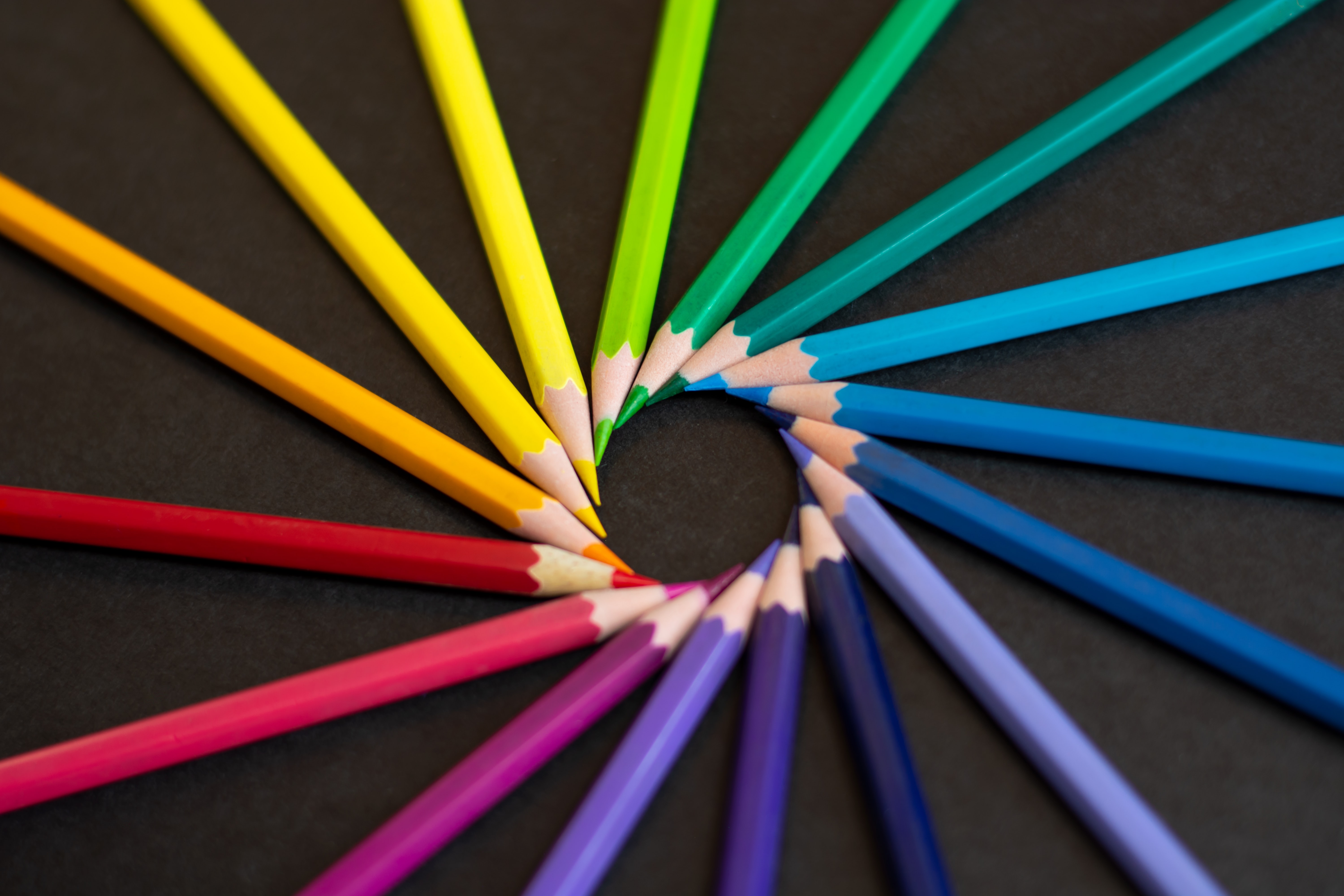 Colourful pencils