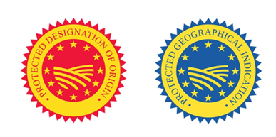 PDO, PGI logos