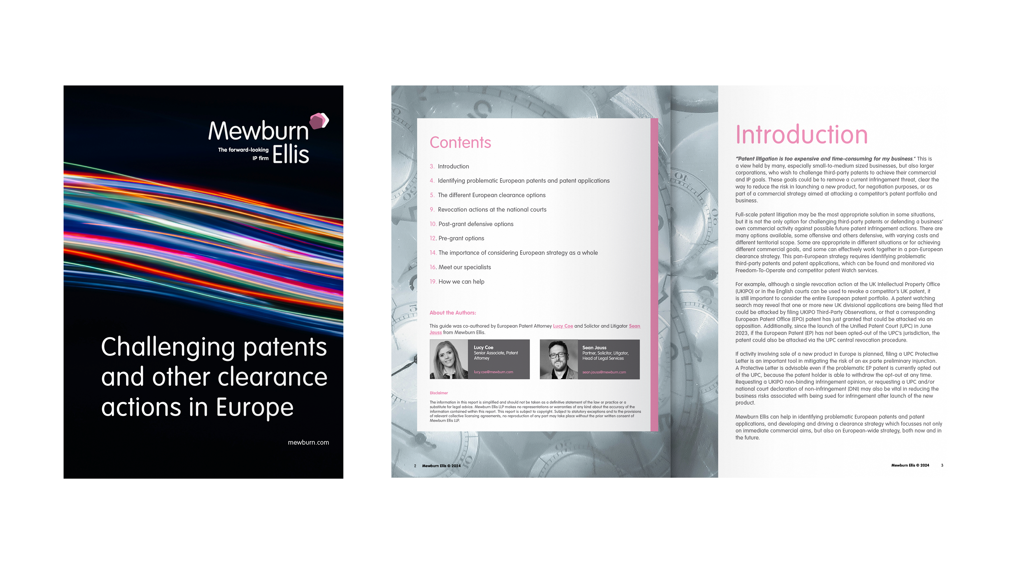 Patent Disputes three page spread 2-2