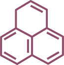 Phenalene icon - oxblood icon