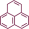 Phenalene icon - oxblood icon