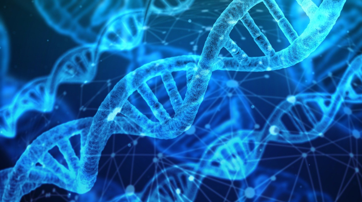 precision medicine healthcare dna blue