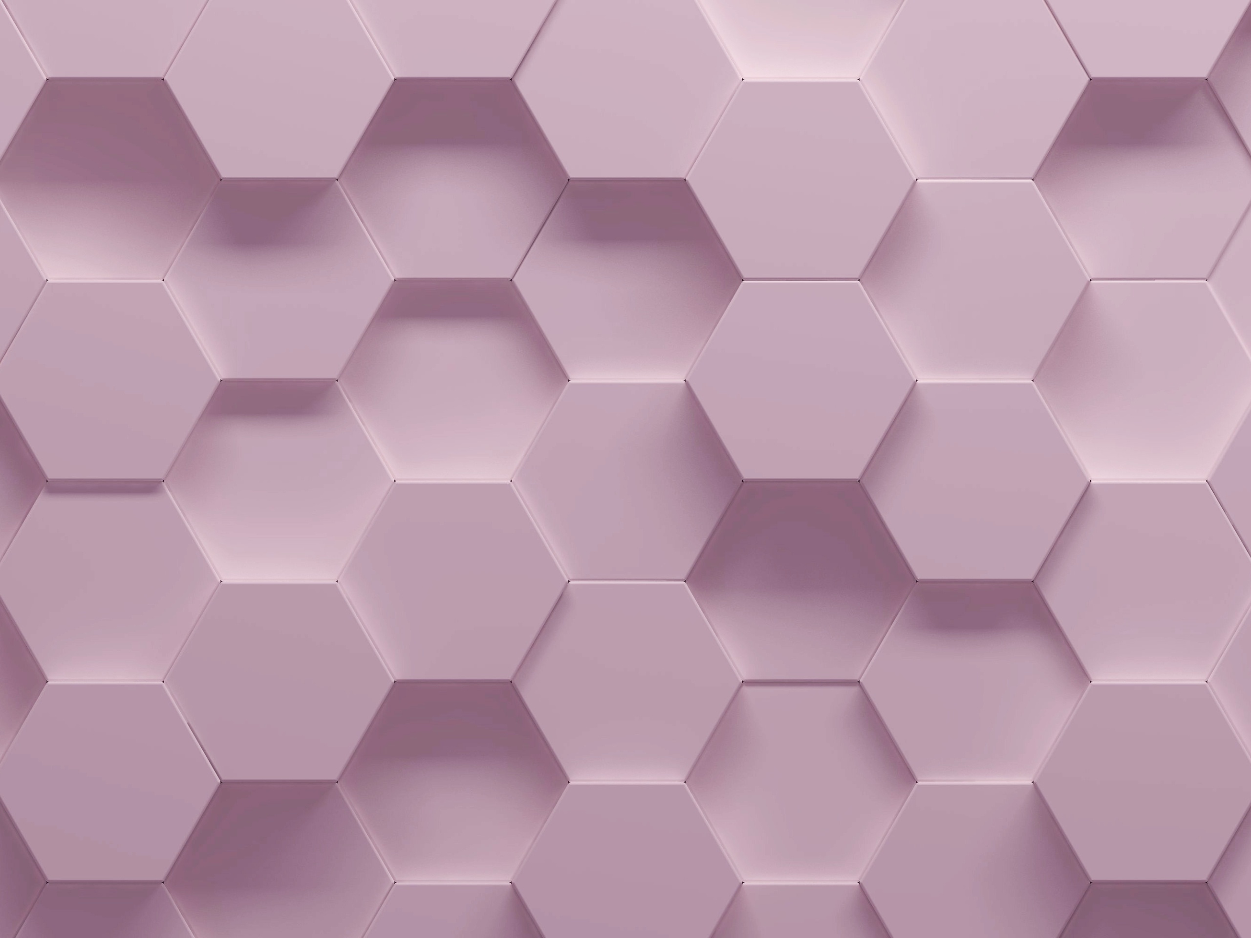 Pink hexagons