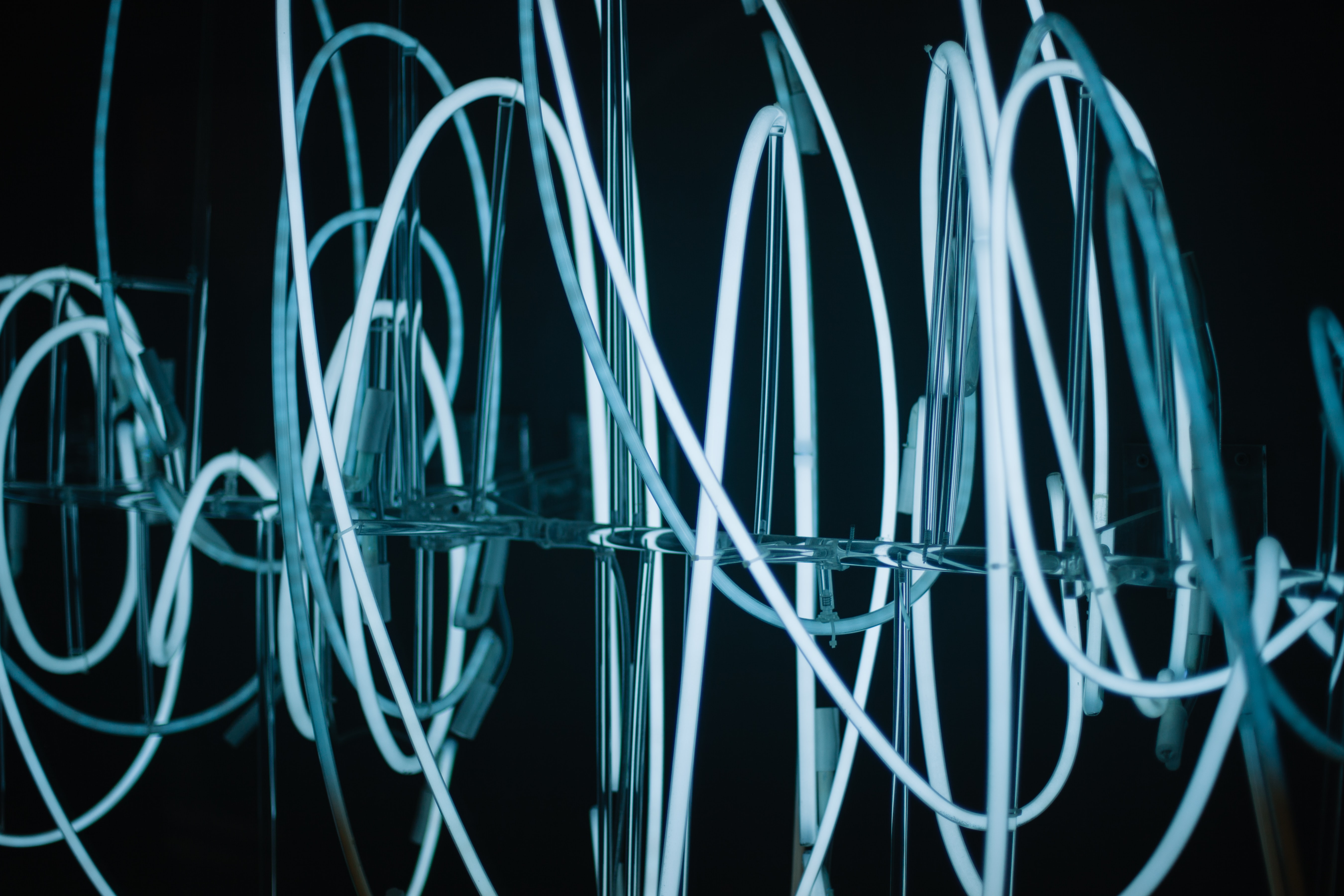 Blue light trail