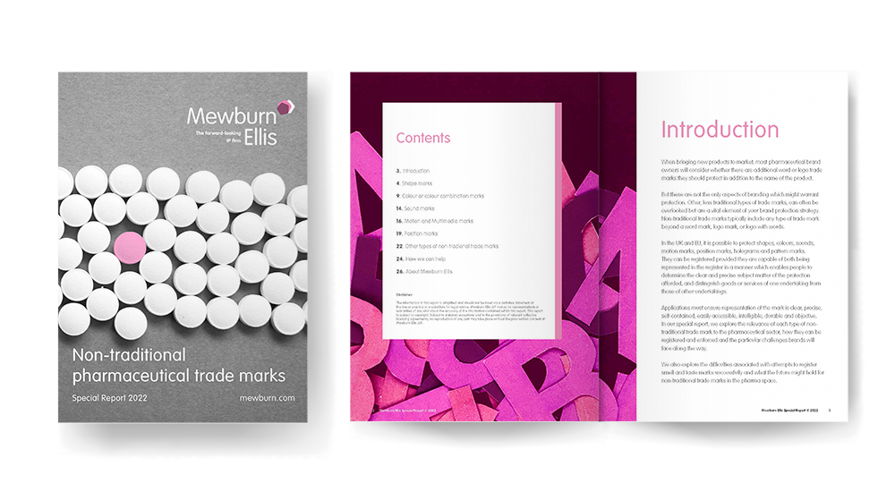 Non-traditional pharma TMs special report - mock-up